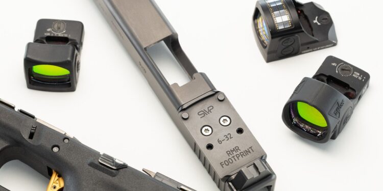 Comparativo de footprints RMR para montagem de red dot de pistola