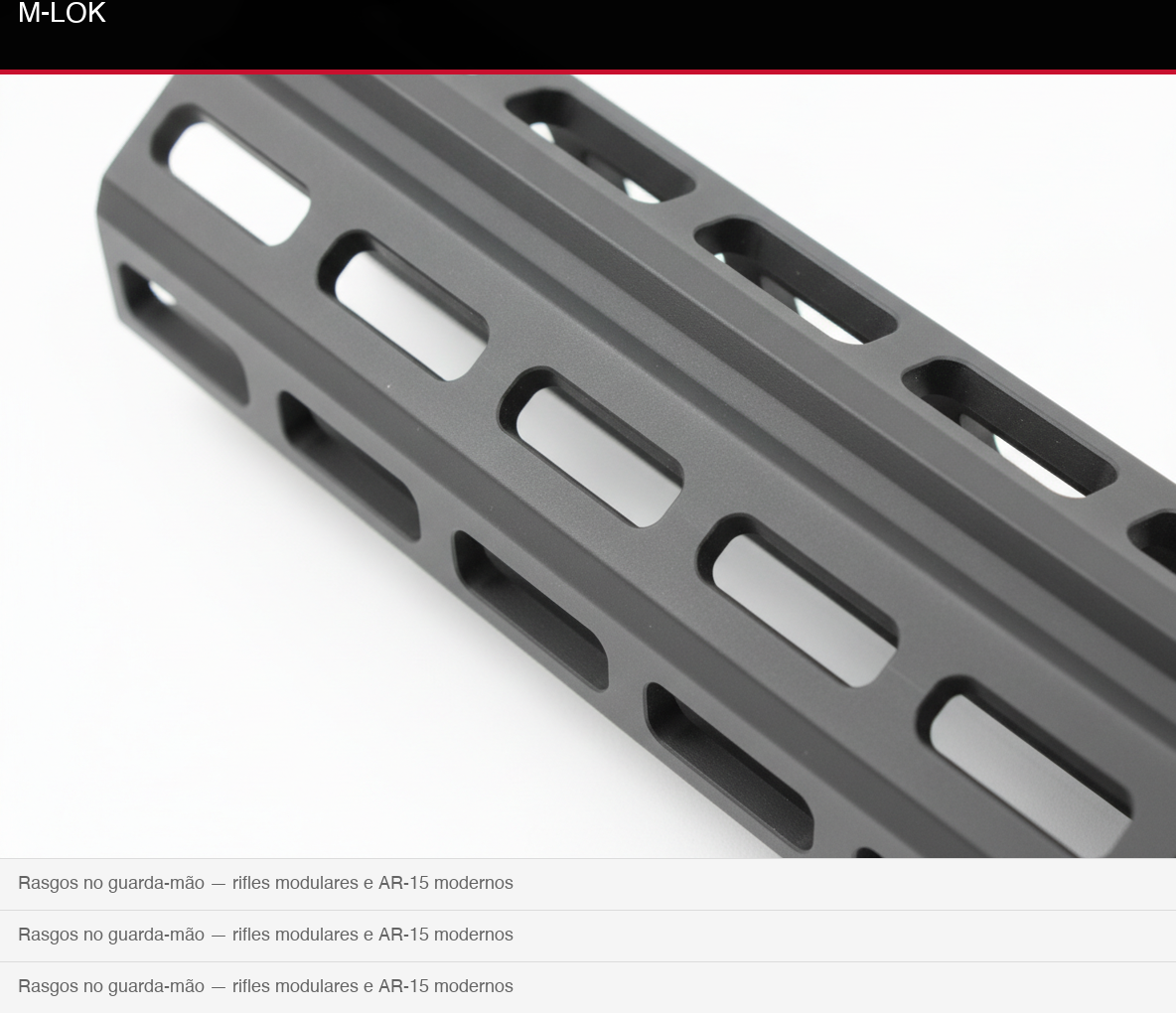 Guarda-mão M-LOK
