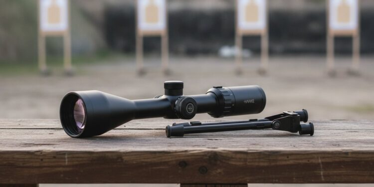 Luneta Vantage 4-12X50 SFP (p/ Rifle .22) Subsonico 1/4 MOA - Hawke Optics COD 14251