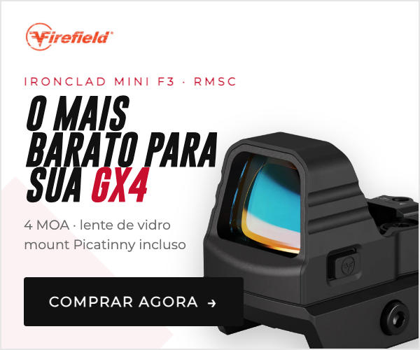 Firefield Ironclad Mini F3 — o red dot mais barato para sua Taurus GX4. Comprar agora na Base Charlie