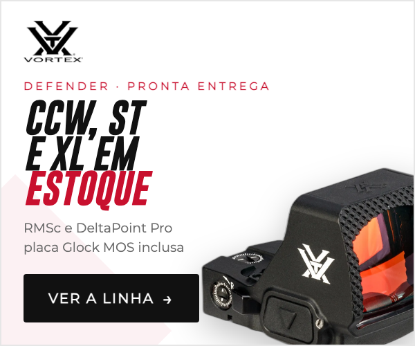 Linha Vortex Defender — CCW, ST e XL em estoque na Base Charlie. Ver a linha