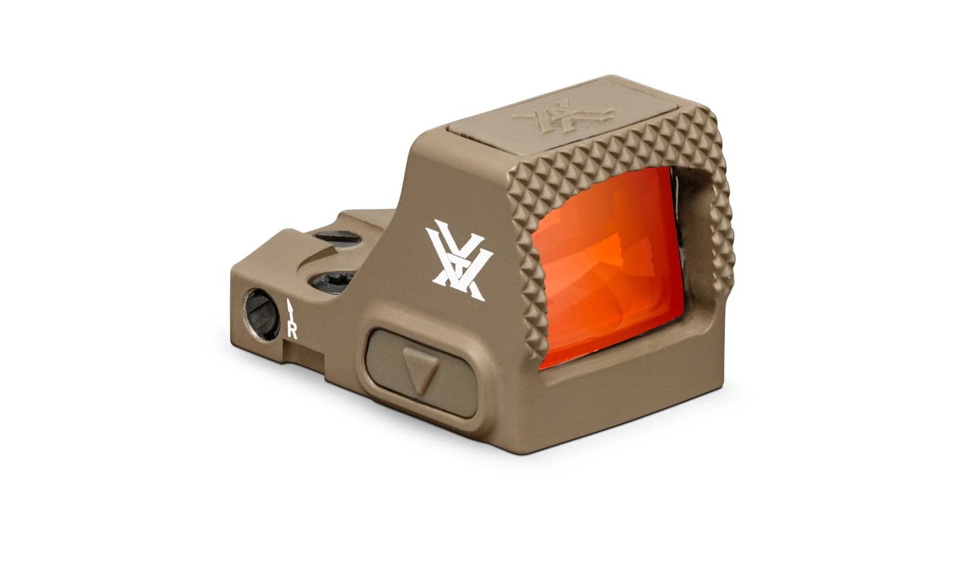Red dot Vortex Defender-CCW 3 MOA na cor Tan, código DFCCW-MRD3-T, render oficial