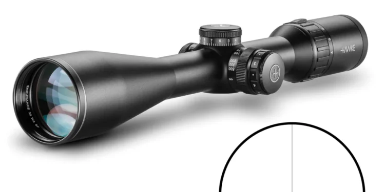 Luneta 4-16x50 Endurance LR DOT 8X 1/4 MOA - Hawke COD 16350, foto real do produto