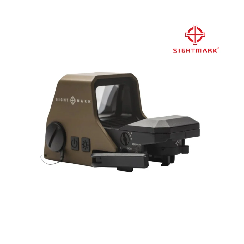 Red dot & Green dot Ultra Shot R-Spec QD Dark Earth (4 retículos) - SightMark SM26031DE, detalhe do produto