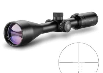 Luneta Vantage 4-12X50 SFP (p/ Rifle .22) Subsonico 1/4 MOA - Hawke Optics COD 14251, foto real do produto