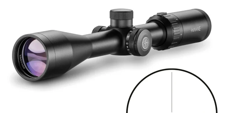 Luneta Vantage 3-9X40 (p/ Rifle .22LR) SFP 1/4 MOA - Hawke COD 14223, foto real do produto