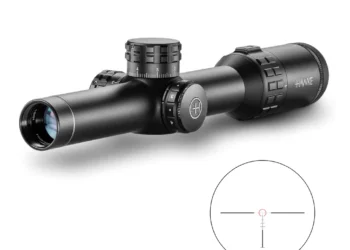 Luneta Frontier 1-6x24 Tactical SFP 1/10 MRAD - Hawke COD 18402, foto real do produto