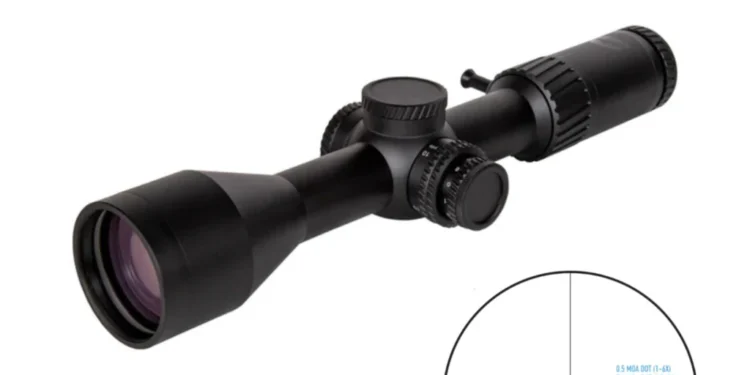 Luneta Sightmark Presidio 2-12x50 HDR-1, foto real do produto