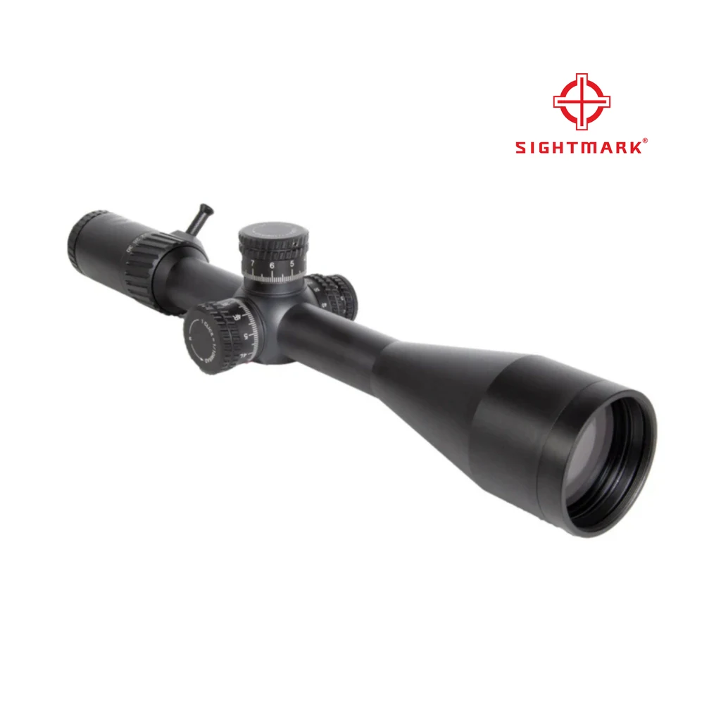Sightmark Presidio 5-30x56 LR2 FFP, detalhe da torre de paralaxe lateral