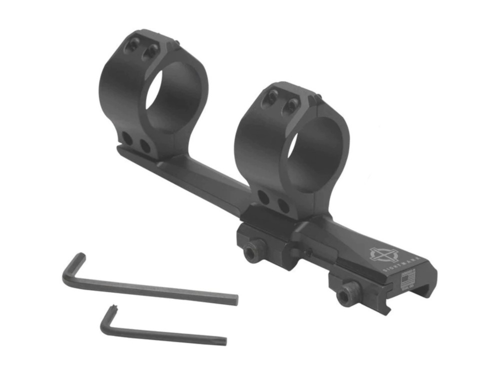 Mount cantilever Sightmark Tactical 30 mm monobloco para trilho Picatinny, com redutores para tubo de 1 polegada
