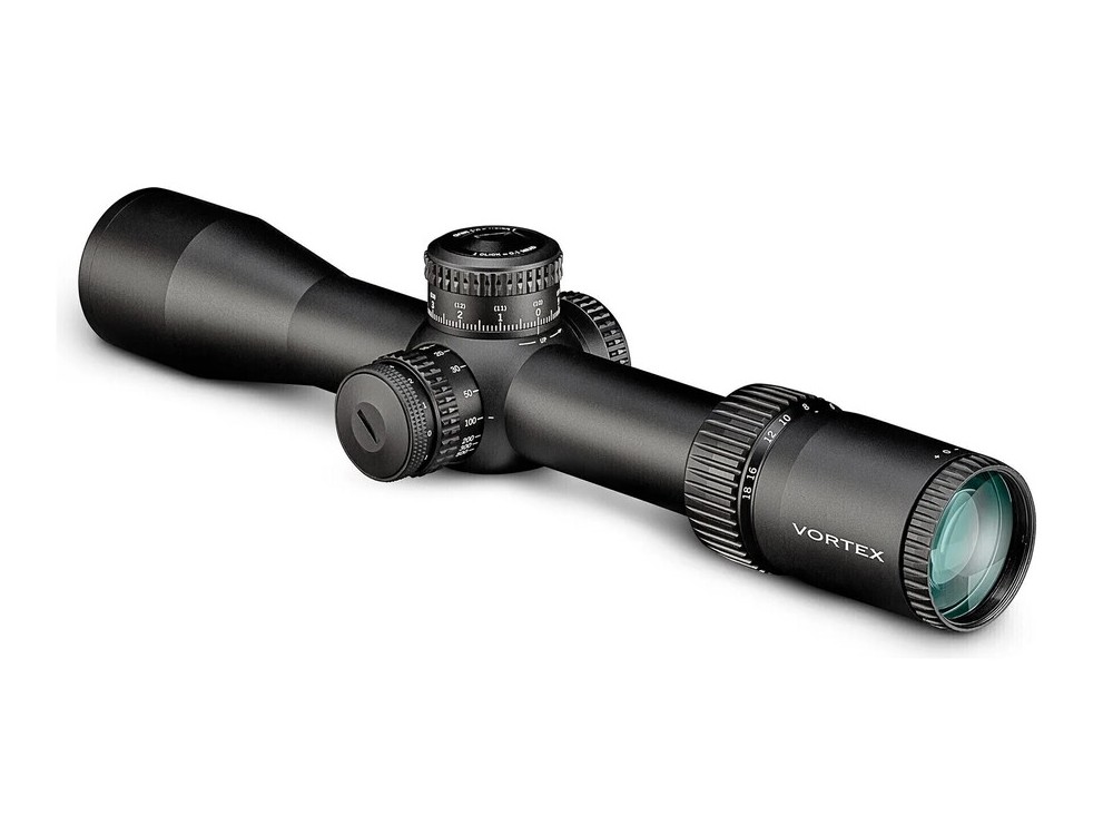 Luneta Vortex Strike Eagle 3-18x44 FFP com retículo iluminado EBR-7C em MRAD, tubo de 34 mm