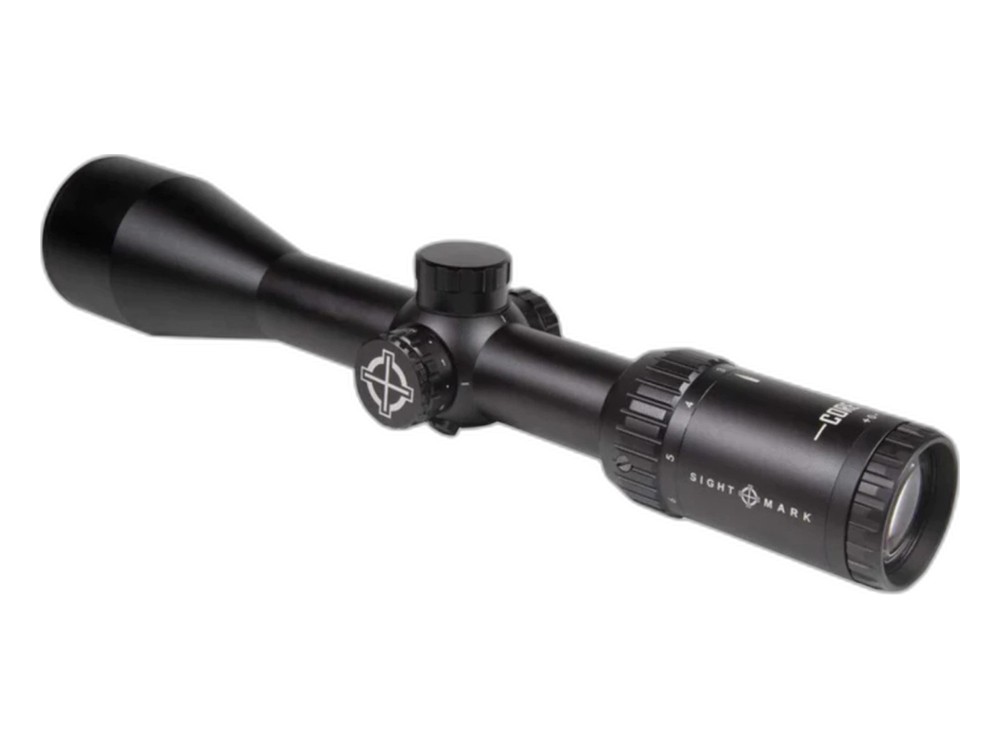 Luneta Sightmark Core 2.0 HX 3-9x50 Duplex SFP com retículo iluminado em vermelho e anéis inclusos