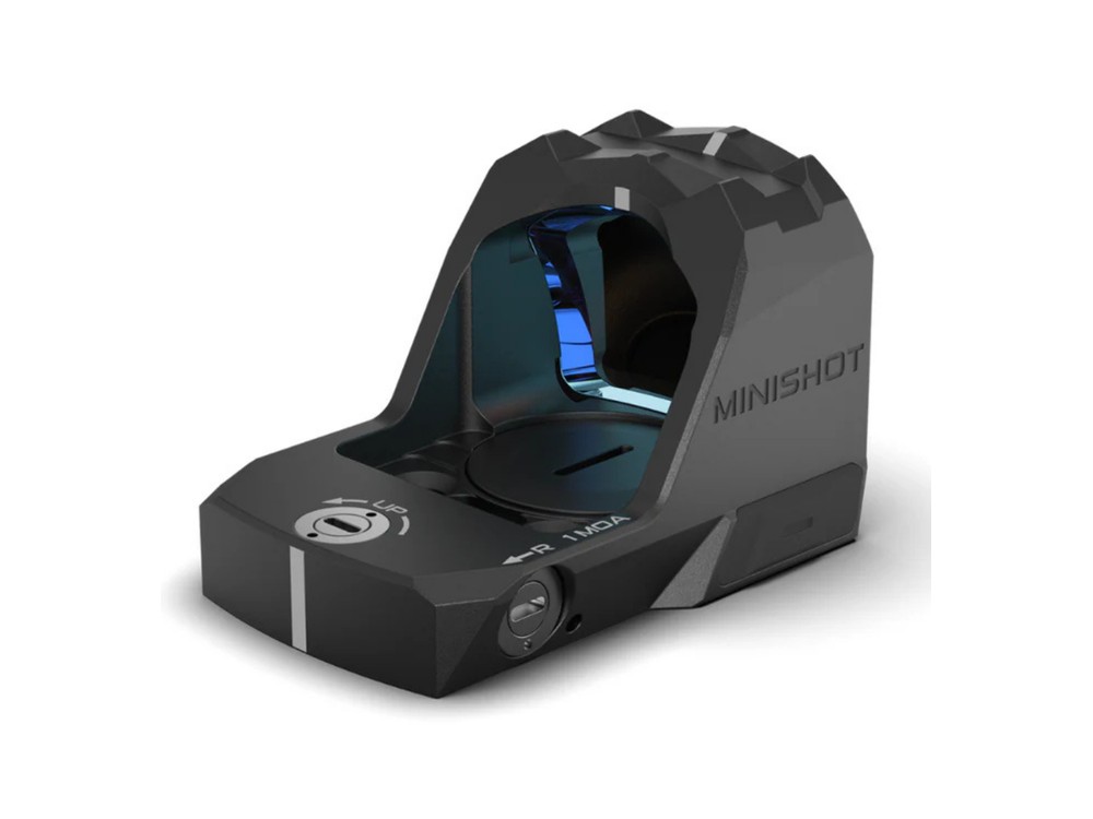 Micro red dot Sightmark Mini Shot M-Spec M1 V2 com footprint Docter, retículo ponto e círculo, render oficial