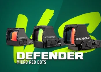 Linha Vortex Defender: micro red dots Defender-CCW, Defender-ST e Defender-XL